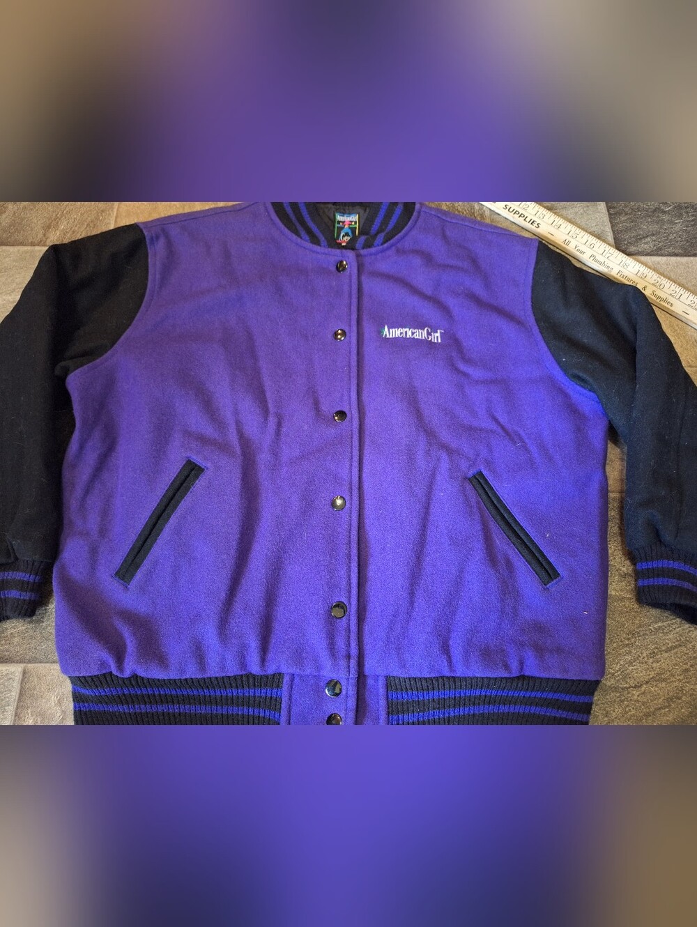 Vintage American Girl Wool Blend Varsity Bomber PL